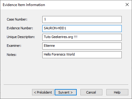 acquisition d'image disque en Forensics